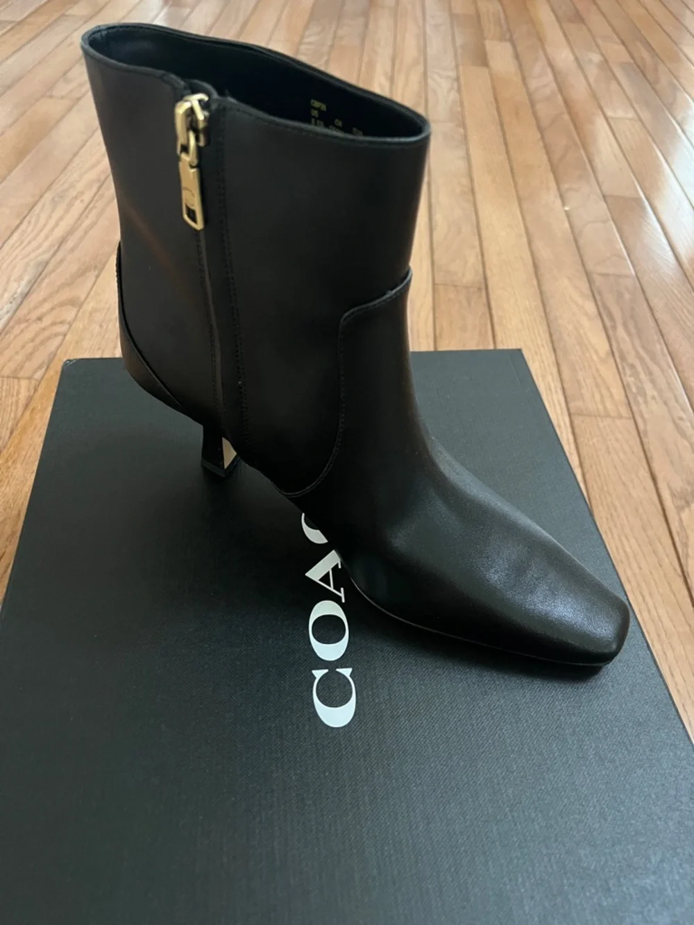 Coach Women's Sculpted C Kitten Heel Booties